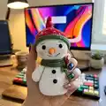 Snowman Amigurumi Pattern step 2 - assembly progress