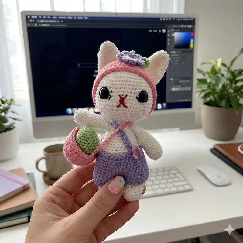 Complimentary Intermediate crochet pattern: Easter Bunny Amigurumi Pattern - Simple to follow guide