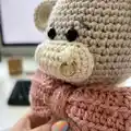 Asher the Ox Amigurumi Pattern step 2 - assembly progress
