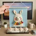 Wall hanging decor Lama Amigurumi Pattern step 3 - details and accessories