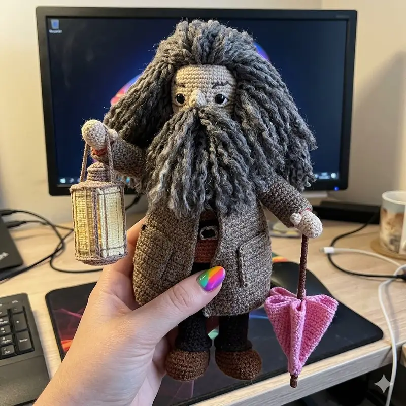 Complimentary Intermediate crochet pattern: Giant-Forester Amigurumi Pattern - Simple to follow guide