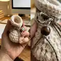 Baby Shoes Ivelle Crochet Pattern step 2 - assembly progress