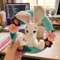 Hoppy Spring Wreath Crochet Pattern step 2 - assembly progress