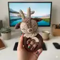 Rattle Deer Amigurumi Pattern step 4 - final assembly and finishing