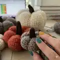 Crochet Pumpkin Pattern step 2 - assembly progress