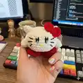 Kirby Hello Kitty Amigurumi Pattern step 2 - assembly progress