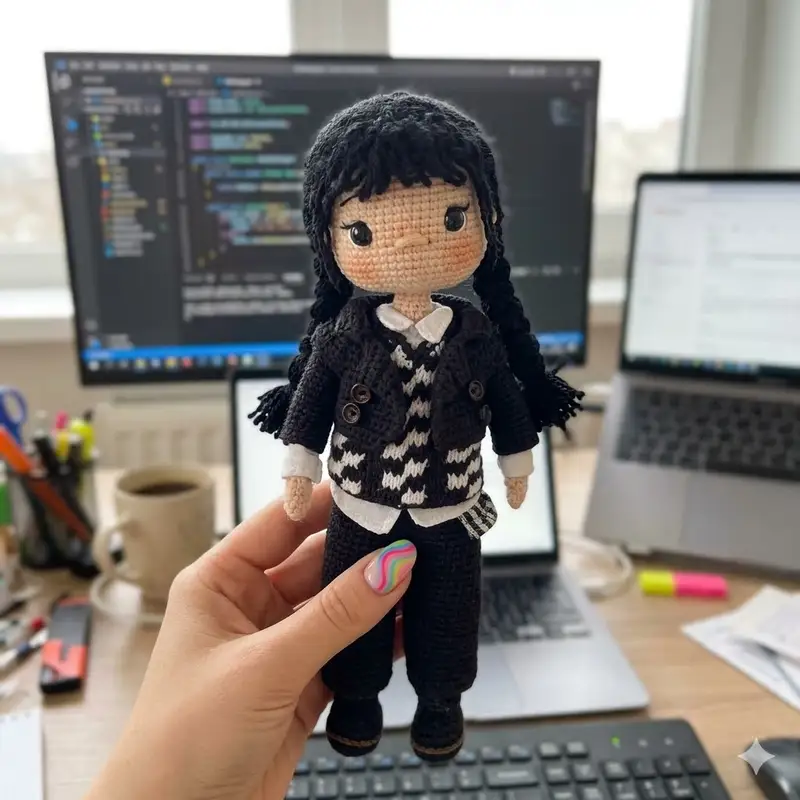 Complimentary Intermediate crochet pattern: Mimosa Doll Amigurumi Pattern - Simple to follow guide