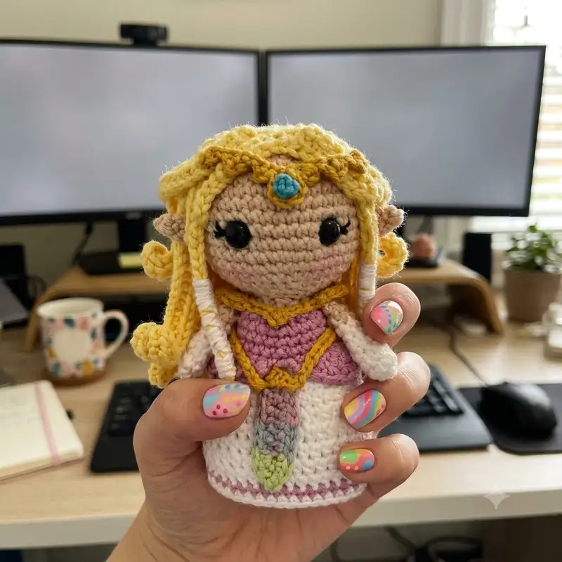 Complimentary Intermediate crochet pattern: Zelda Amigurumi Pattern - Simple to follow guide
