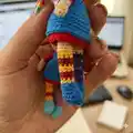 Miniature Pippi Amigurumi Pattern step 2 - assembly progress