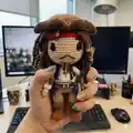 Jack Sparrow Amigurumi Pattern step 3 - details and accessories