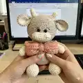 Asher the Ox Amigurumi Pattern step 4 - final assembly and finishing