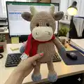 Bull Amigurumi Pattern step 1 - construction progress