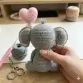 Elephant Elf Amigurumi Pattern step 4 - final assembly and finishing