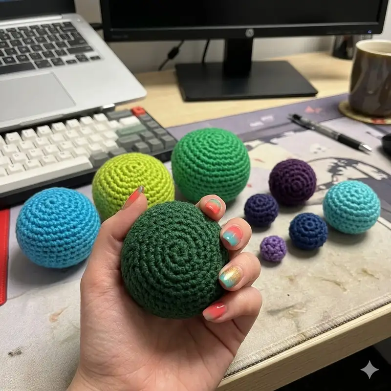 Complimentary Intermediate crochet pattern: Ball of (almost) any size Amigurumi Pattern - Simple to follow guide