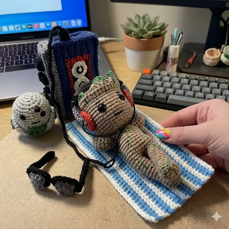 Complimentary Intermediate crochet pattern: Groot Amigurumi Pattern - Simple to follow guide