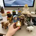 Nativity Crochet Amigurumi Pattern step 1 - construction progress