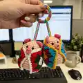Pig in a Granny Square Blanket Amigurumi Pattern step 2 - assembly progress