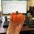 Small Pumpkin Amigurumi Pattern step 3 - details and accessories