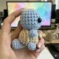 Squirtle Amigurumi Pattern step 3 - details and accessories