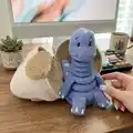 Baby Dino Amigurumi Pattern step 1 - construction progress