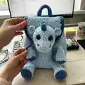 Plush Backpack Dragon Amigurumi Pattern step 4 - final assembly and finishing