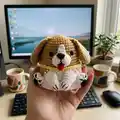 Beagle Amigurumi Pattern step 2 - assembly progress