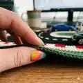 Race Track Mat Pattern step 2 - assembly progress