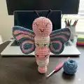 Ava the Butterfly Amigurumi Pattern step 4 - final assembly and finishing