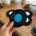 Vinyl Record Coasters Pattern step 3 - details and accessories