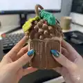 Funny Acorn Amigurumi Pattern step 2 - assembly progress