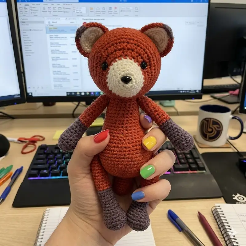 Complimentary Intermediate crochet pattern: Red Fox Amigurumi Pattern - Simple to follow guide