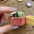 Sorting bees Amigurumi Pattern step 2 - assembly progress