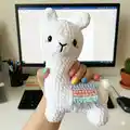 Layla the Llama Amigurumi Pattern step 4 - final assembly and finishing