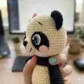 Yumi the Baby Panda Amigurumi Pattern step 3 - details and accessories