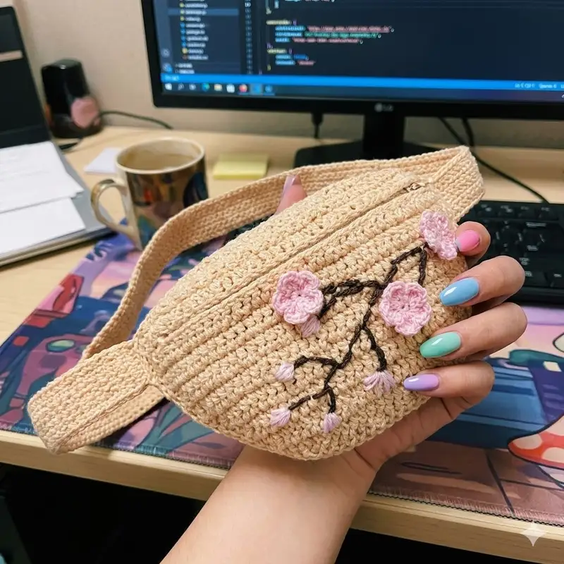 Complimentary Beginner Friendly crochet pattern: Fanny Pack Crochet Pattern - Simple to follow guide