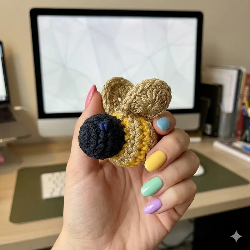 Complimentary Intermediate crochet pattern: Bee-utiful Pimp Your Bag Pattern - Simple to follow guide