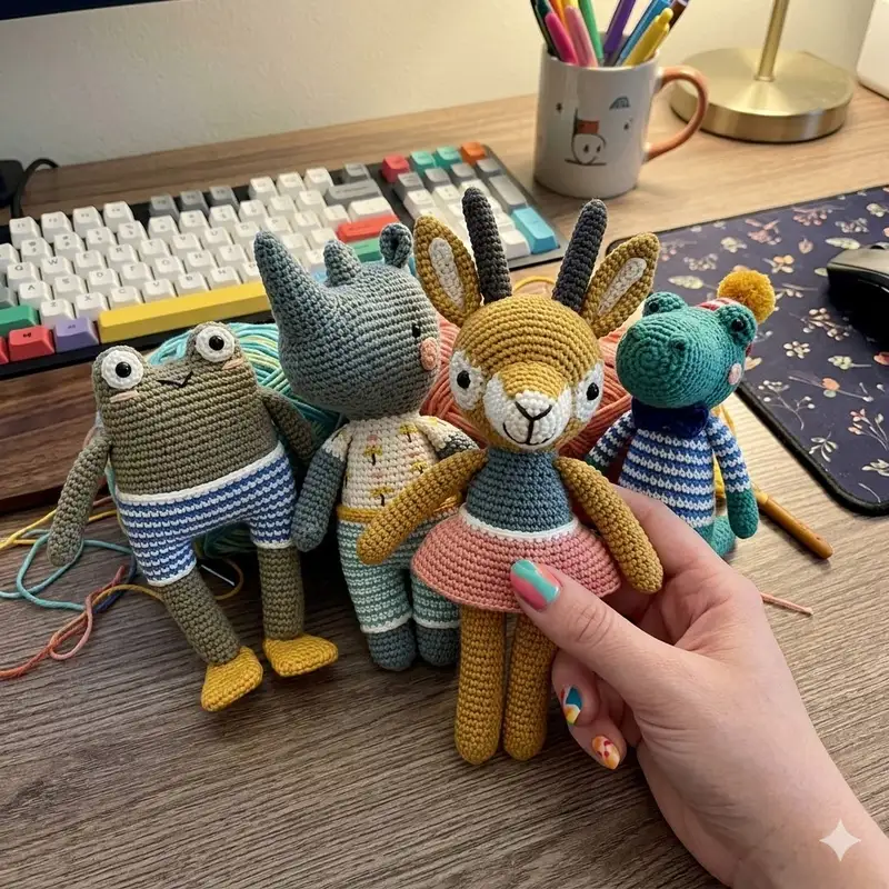 Complimentary Beginner Friendly crochet pattern: Animal Friends of Pica Pau Amigurumi Pattern - Simple to follow guide
