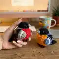 Bullfinch Amigurumi Pattern step 4 - final assembly and finishing