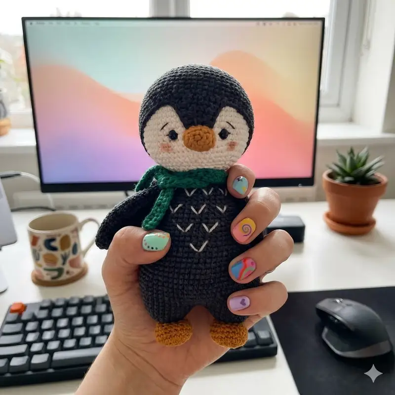 Complimentary Intermediate crochet pattern: Penguin Amigurumi Pattern - Simple to follow guide