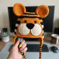 Leopard Hat Pattern step 1 - construction progress