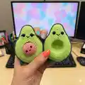 Avocado family Amigurumi Pattern step 3 - details and accessories