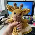 Giraffe Lovey Blanket Amigurumi Pattern step 4 - final assembly and finishing