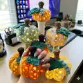 Lighted Granny Pumpkin Pattern step 1 - construction progress