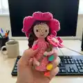 WILD ROSE FAIRY Amigurumi Pattern step 3 - details and accessories
