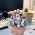 Sharkito the Polite Shark Amigurumi Pattern step 2 - assembly progress
