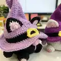 Halloween cats Amigurumi Pattern step 2 - assembly progress