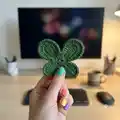 Leaf Spirits Amigurumi Pattern step 1 - construction progress