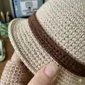Bucket Hat Amigurumi Pattern step 2 - assembly progress