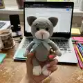 Tishka the Cat Amigurumi Pattern step 1 - construction progress