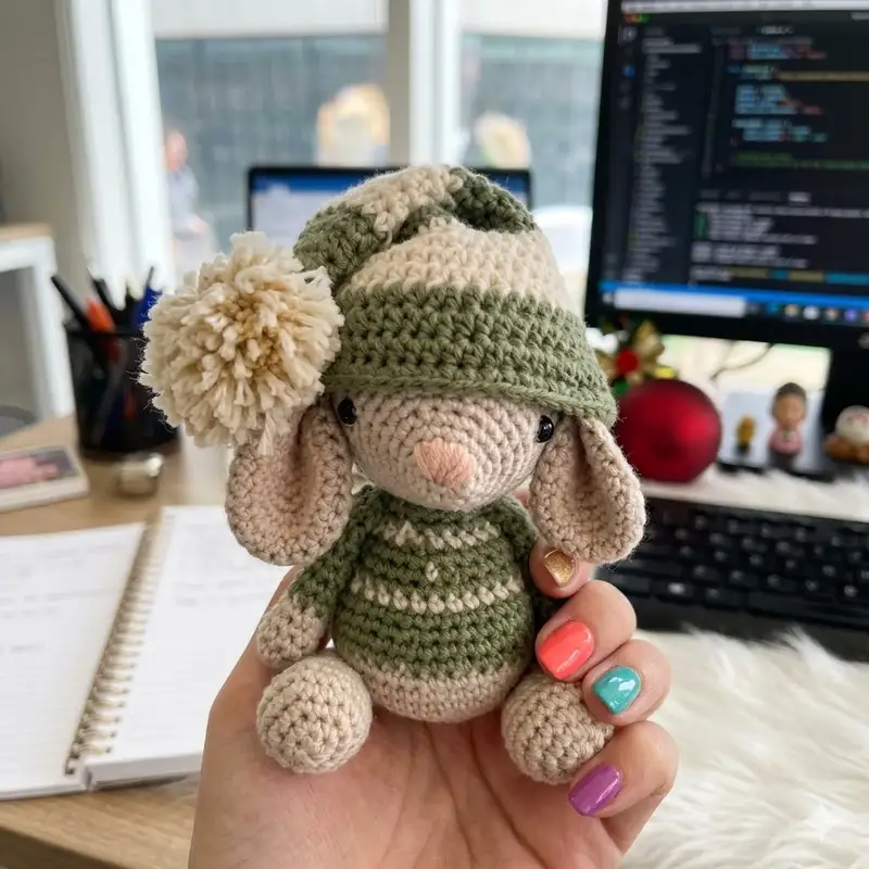 Complimentary Beginner Friendly crochet pattern: Noel the Christmas Mouse Amigurumi Pattern - Simple to follow guide